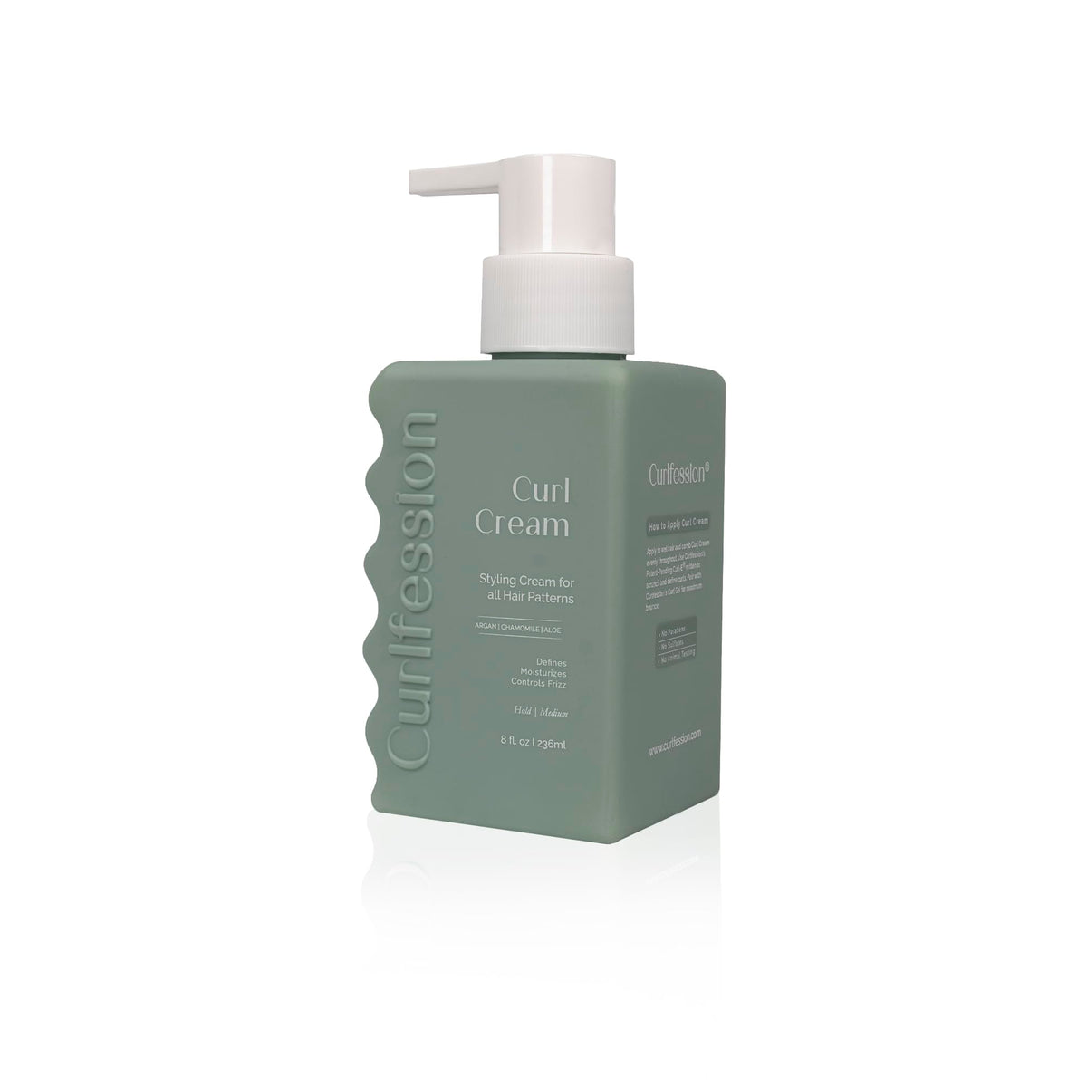 CURLFESSION cream texture close-up showing creamy consistency and spreadability