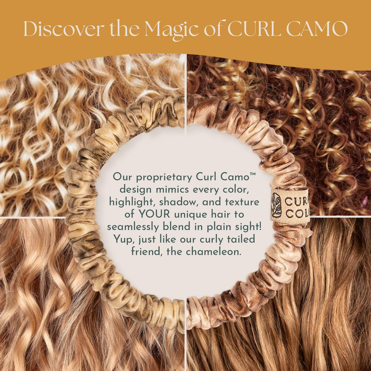 Curlfriend Collective on blonde hair in ponytail for discreet, color-matched look