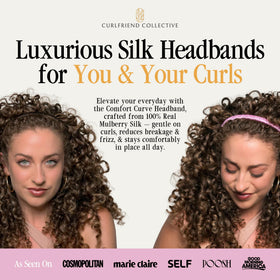 Curlfriend Collective close-up of Mulberry silk texture highlighting smooth hair protection