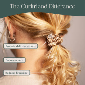Curlfriend Collective flat lay of the four-pack showcasing variety and gift-ready set