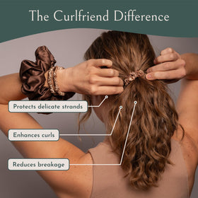 Curlfriend Collective label close-up with OEKO-TEX certification for safe wear