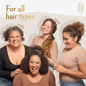Curlfriend Collective scrunchie on pillow in sleep setting, protects curls overnight