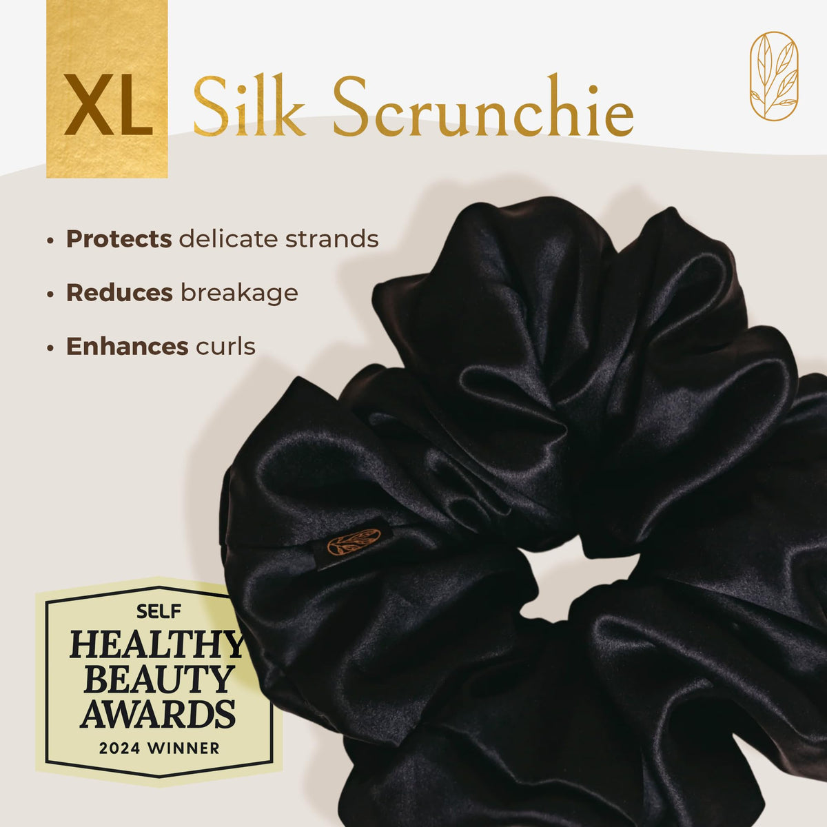 Curlfriend Collective silk close-up showing smooth texture, reduces frizz