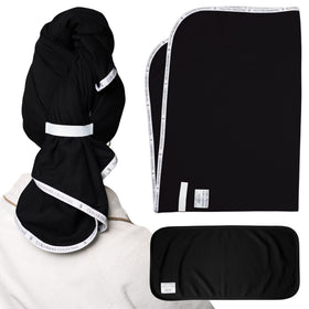 Curlfriend Collective XL towel front view showing coverage and comfort
