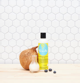Curls Blueberry Bliss creamy texture close-up showing lightweight hydration