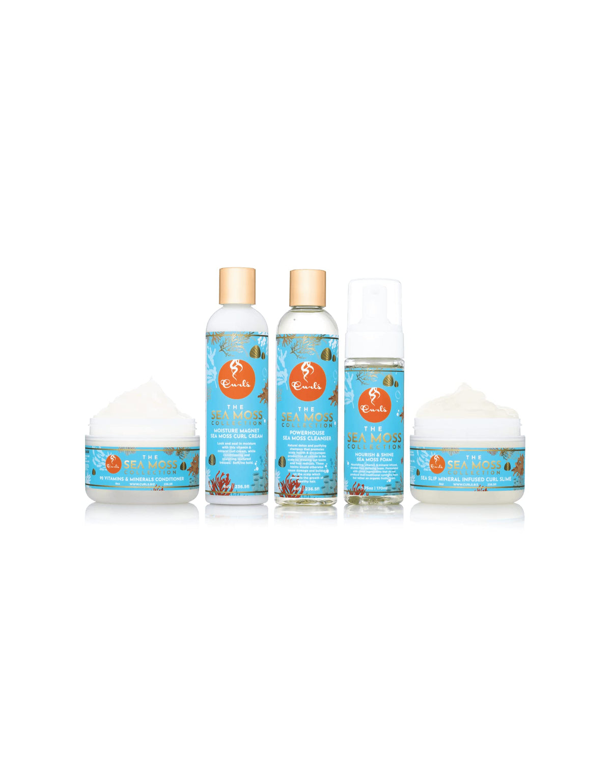 CURLS conditioner staged in bathroom to illustrate everyday styling ease