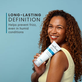 CURLSMITH applying gel in shower for even distribution and hold