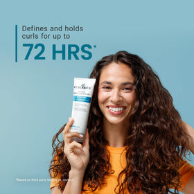 CURLSMITH finished diffused curls showing hydrated, frizz-reduced look