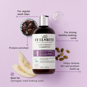 CURLSMITH back label with ingredient list for transparency benefit