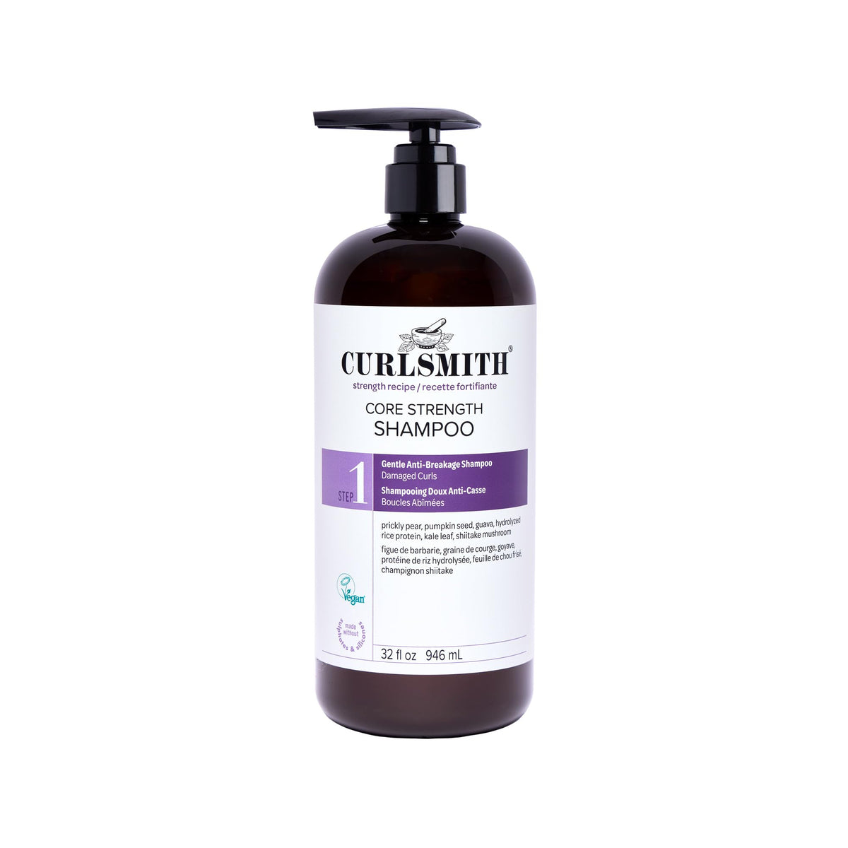 CURLSMITH front bottle showing product and 32 oz size benefit