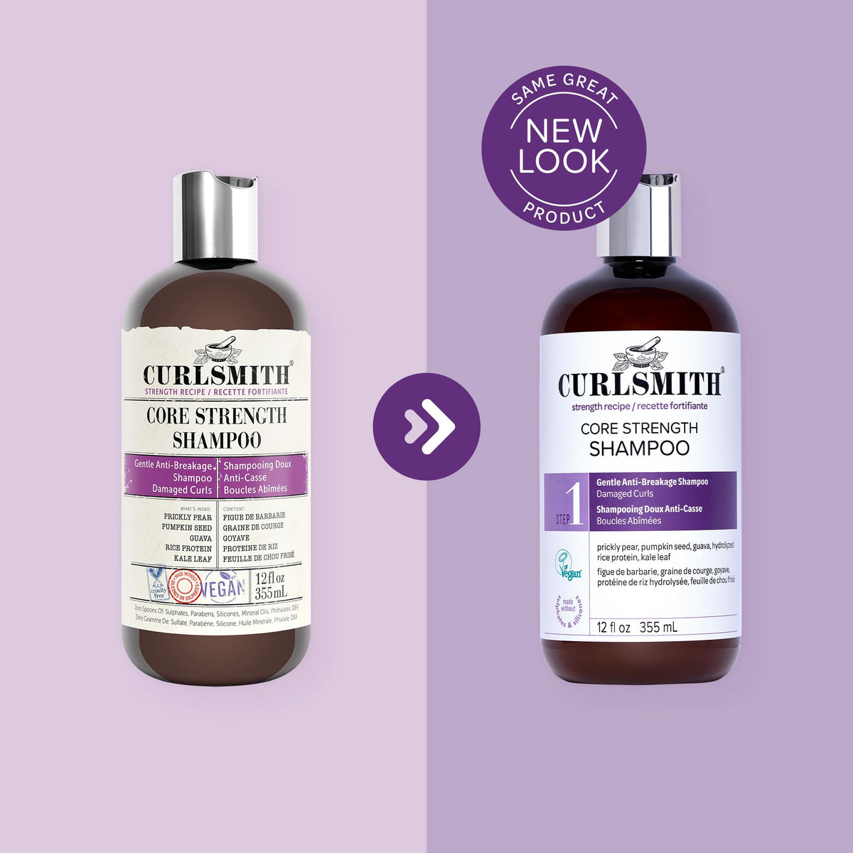 CURLSMITH bottle in hand size comparison highlighting value benefit