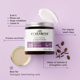 CURLSMITH creamy texture close-up displaying rich slip for easier detangling