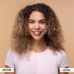 CURLSMITH creamy texture on palm showing rich conditioning and slip