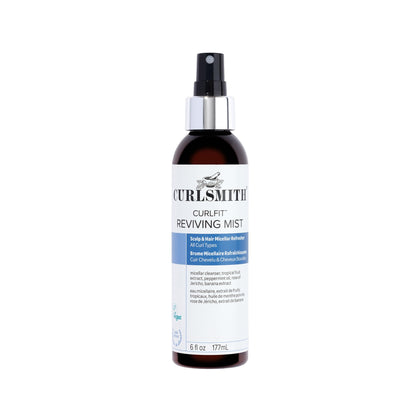 CURLSMITH front bottle showing CurlFit packaging and benefits