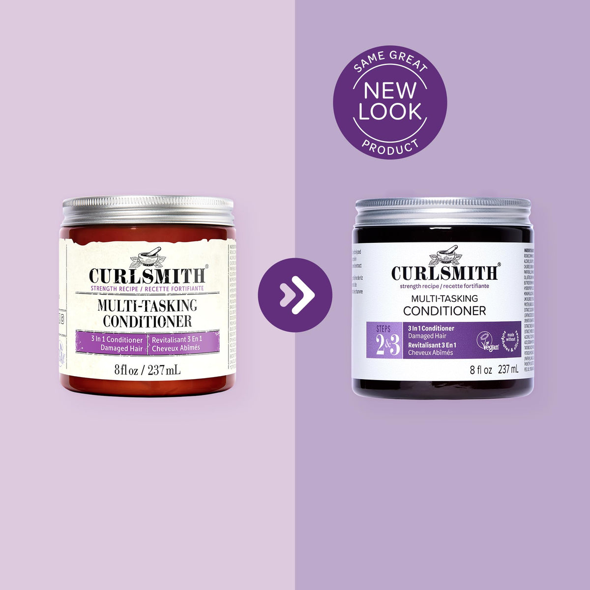 CURLSMITH applied as a deep conditioner mask illustrating intensive moisture boost