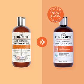 CURLSMITH detangling curls with co-wash to reduce breakage