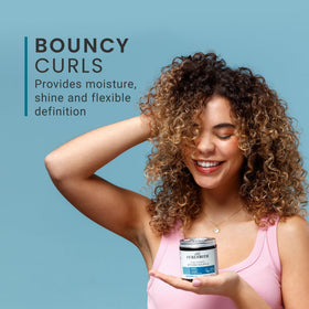 CURLSMITH used while diffusing curls showing improved bounce and reduced frizz