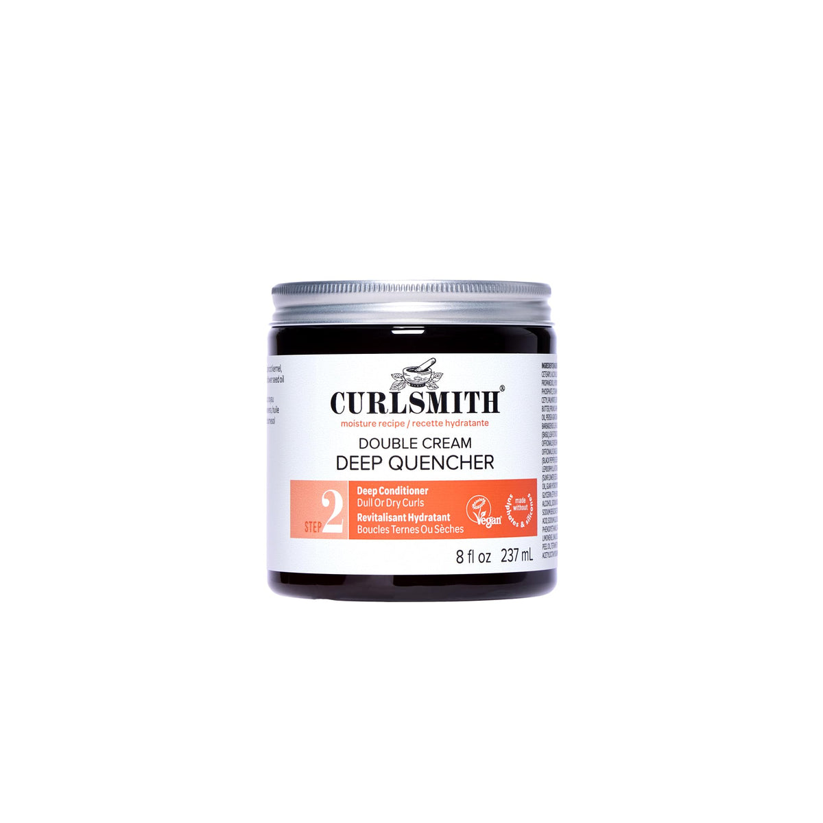 CURLSMITH front jar view showing product and clear labeling for easy identification