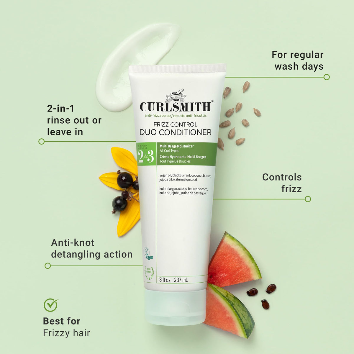 CURLSMITH open cap revealing creamy texture for easy application