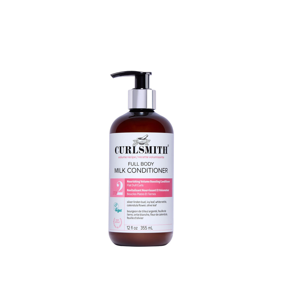 CURLSMITH front bottle shot showing product and benefits