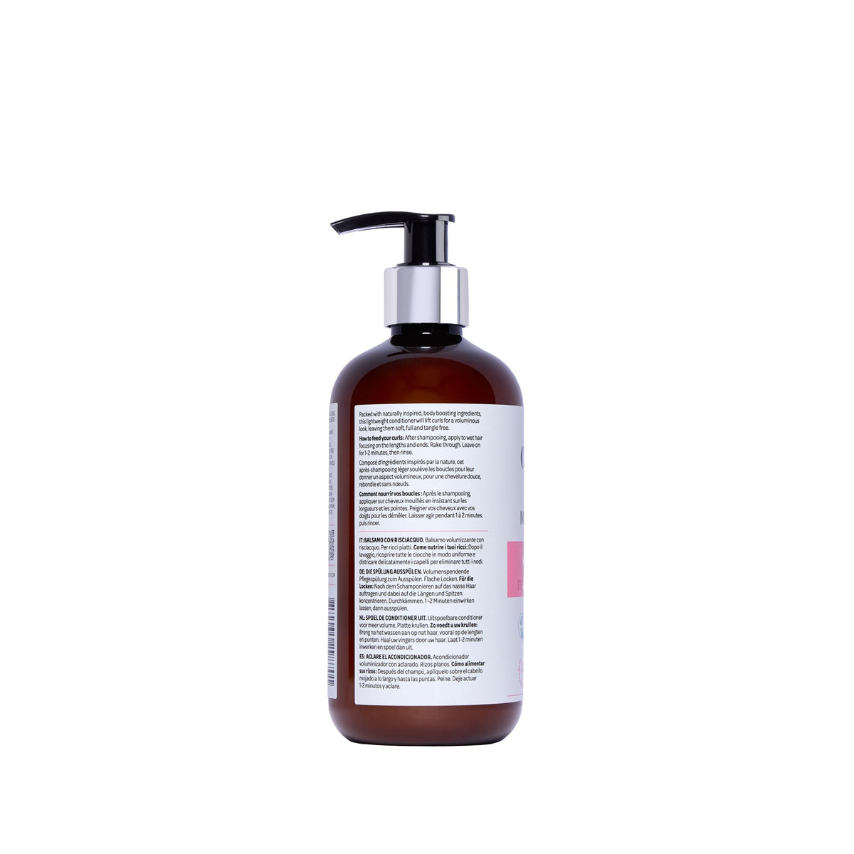 CURLSMITH label close-up highlighting vegan and color-safe claims