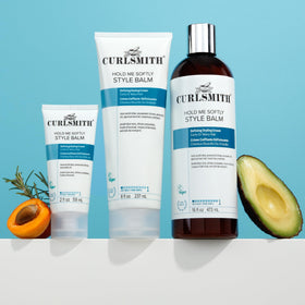 CURLSMITH label close-up highlighting ingredients list and vegan cruelty-free badges