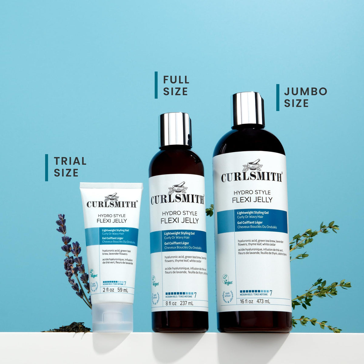 CURLSMITH cruelty-free and vegan label close-up confirming gentle formula