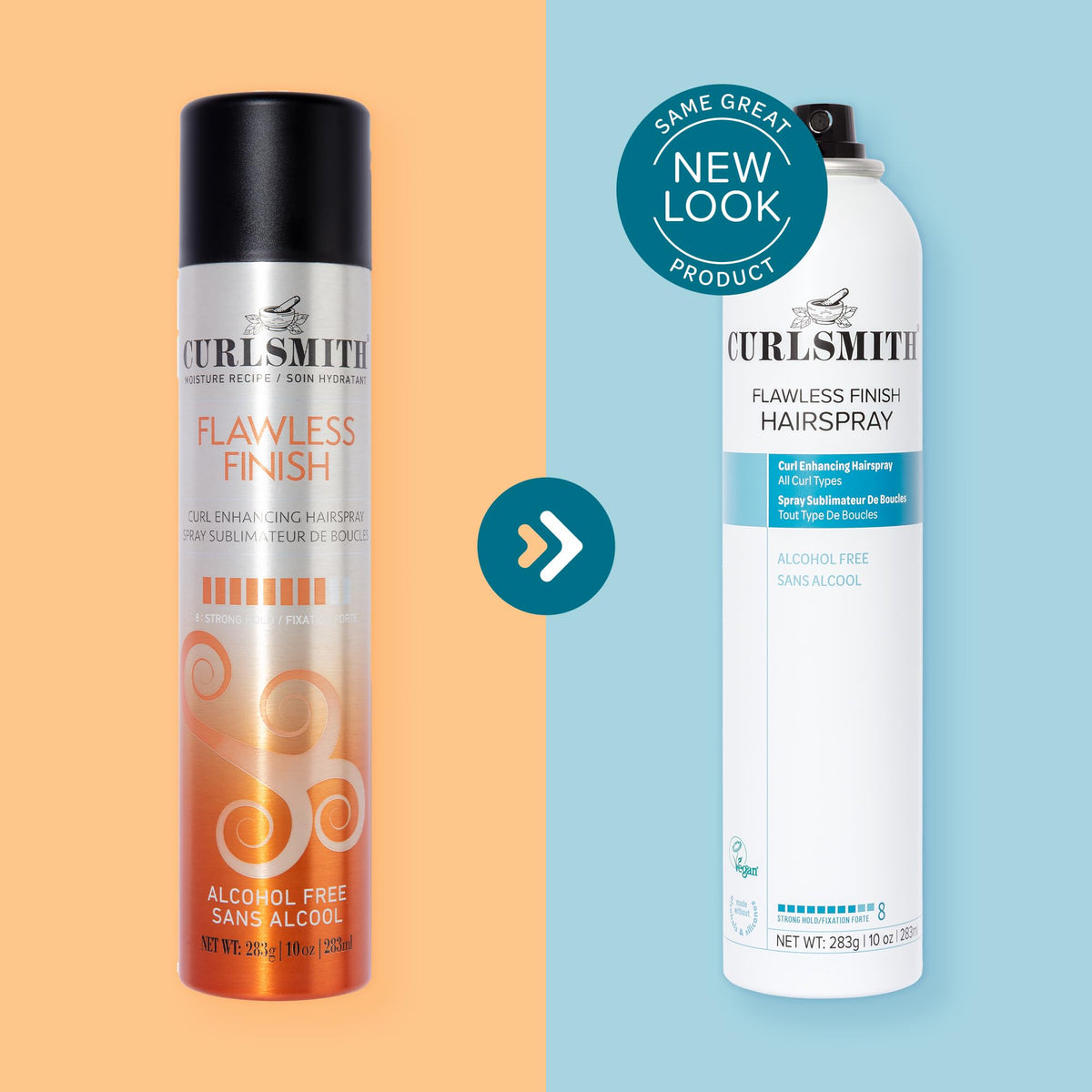 CURLSMITH label close-up highlighting vegan and cruelty-free certifications for trust