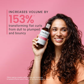 CURLSMITH label close-up highlighting vegan and cruelty-free certifications