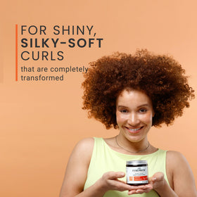 CURLSMITH open jar sheen displaying rich formula that softens hair