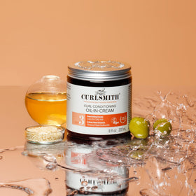 CURLSMITH used as a primer before styling for enhanced curl definition