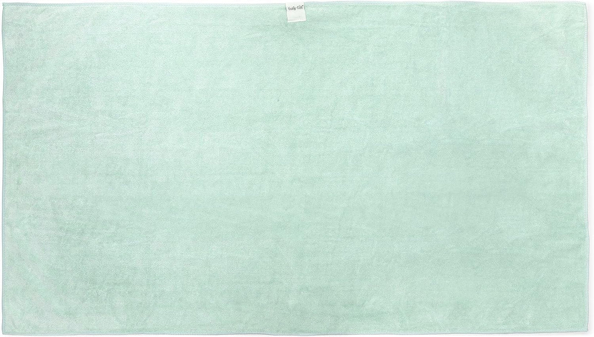Curly Girl neatly folded towel for storage, convenient organization benefit