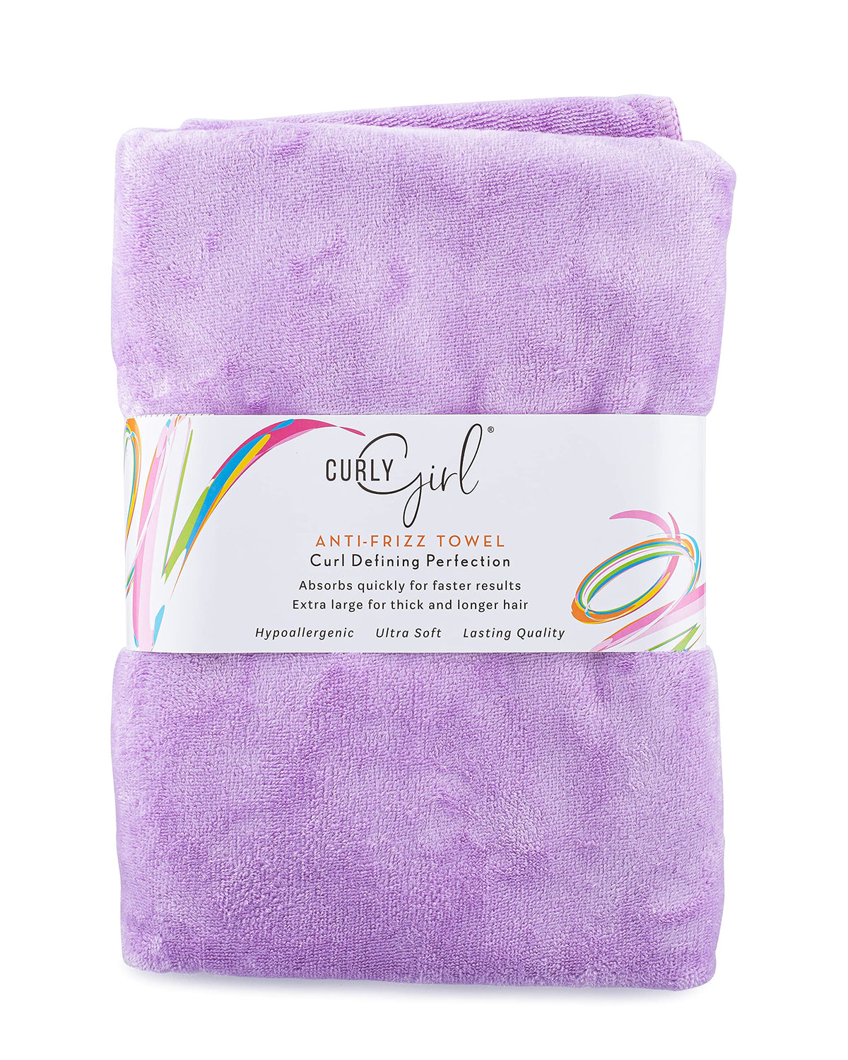 Curly Girl front packaging showing towel and benefits