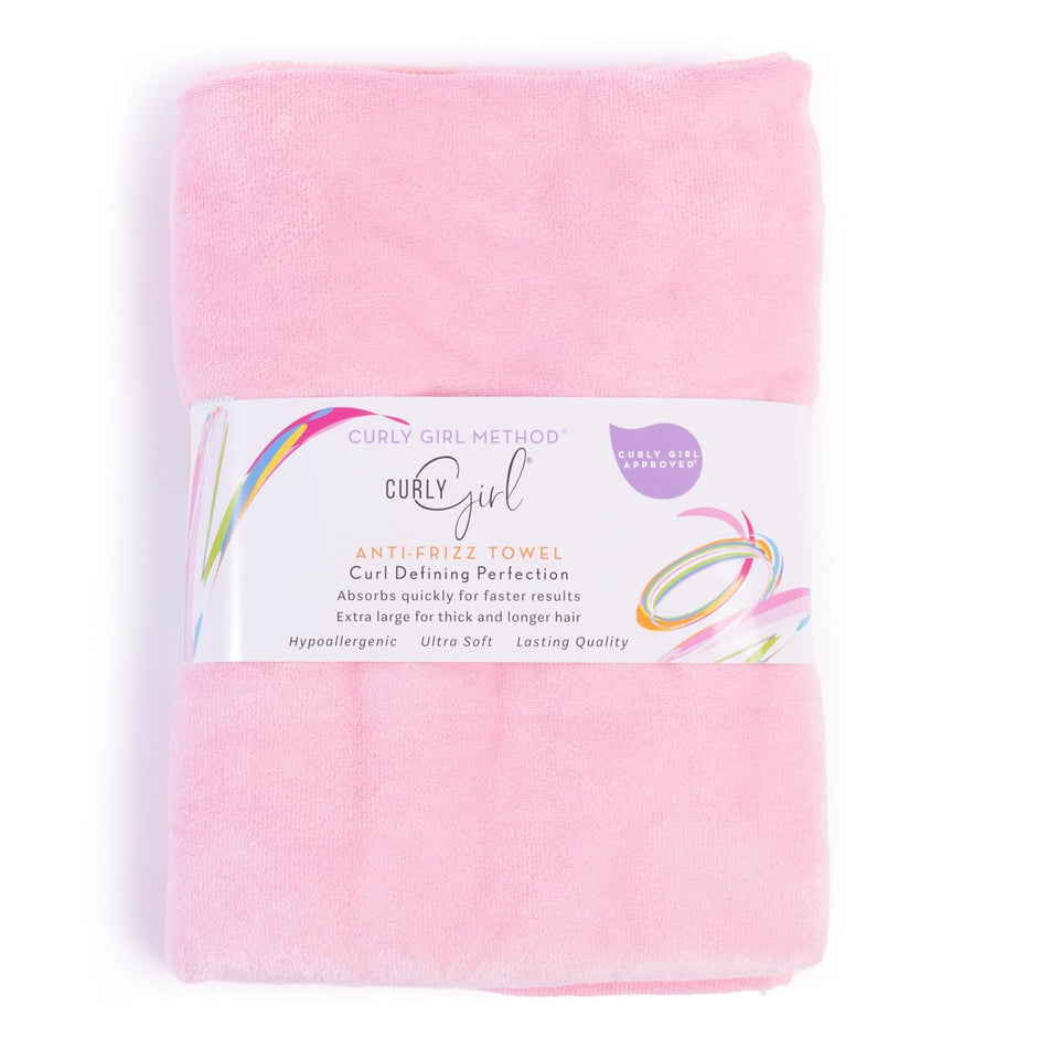 Curly Girl front packaging showing towel and benefits