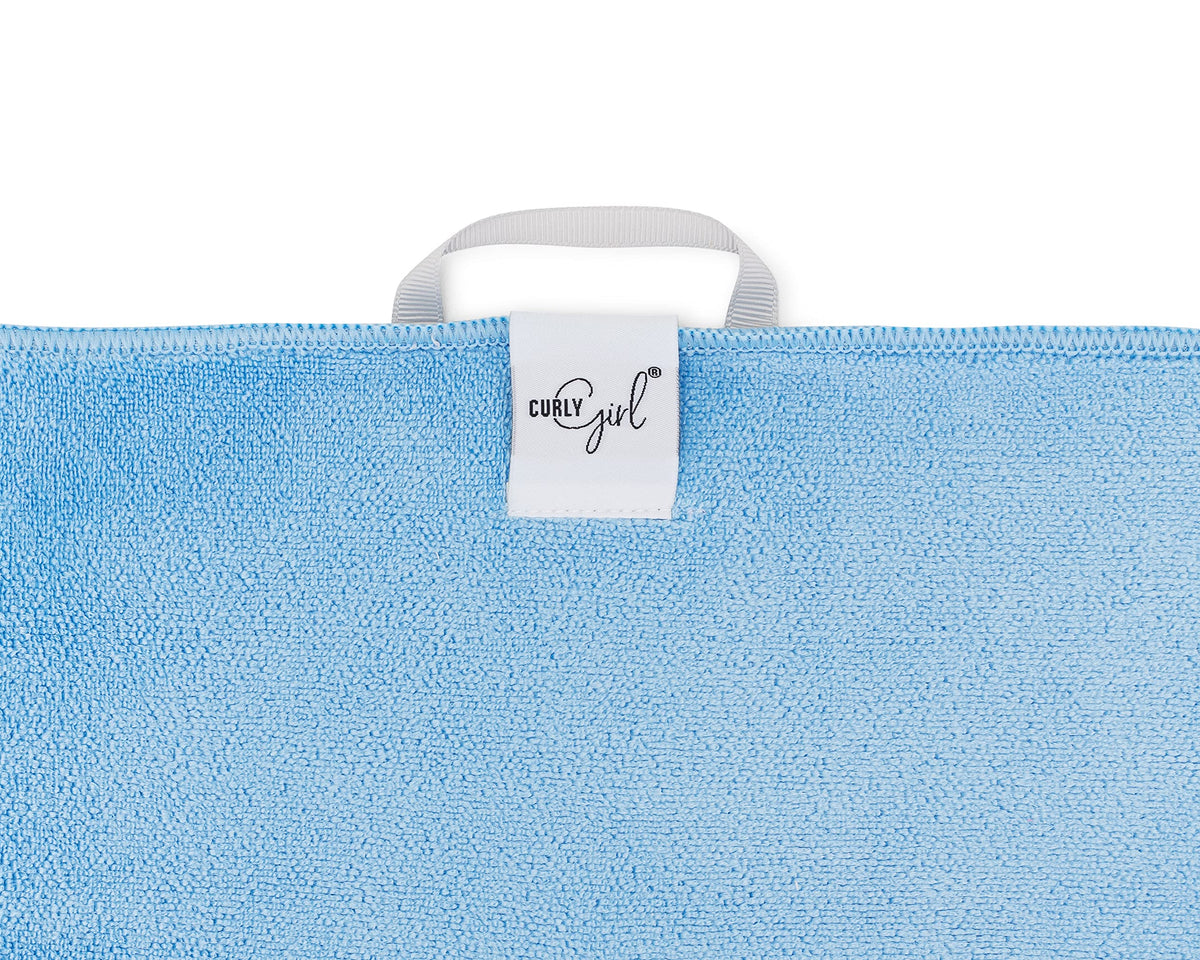 Curly Girl microfiber close-up texture illustrating gentle absorption benefit