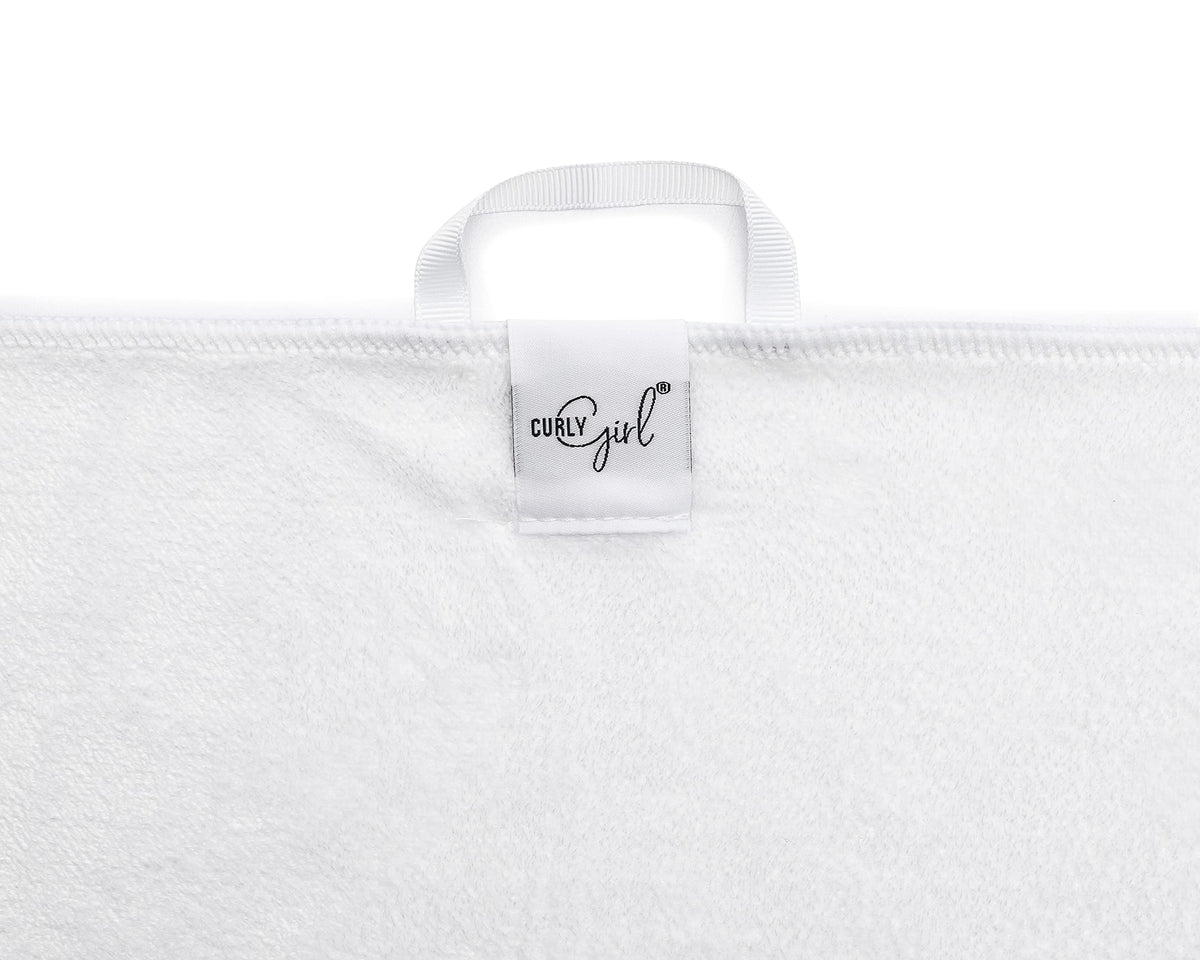 Curly Girl microfiber texture close-up highlighting soft low-friction fibers