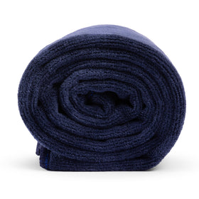 Curly Girl towel in use on wet curls reducing friction and improving definition