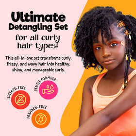 CurlyKids detangle spray nozzle closeup for quick knot removal