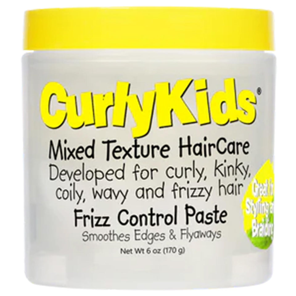 CurlyKids front packaging showing paste jar and benefits