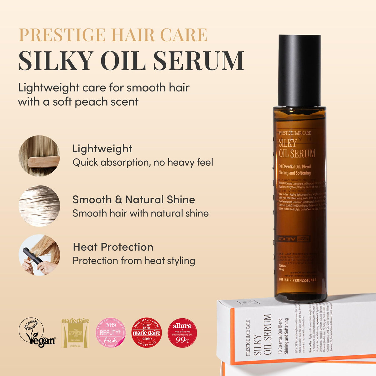 CURLYSHYLL oil texture close-up highlighting non-greasy absorption benefit