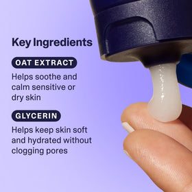 Curology acne body wash dispensed from pump showing targeted treatment