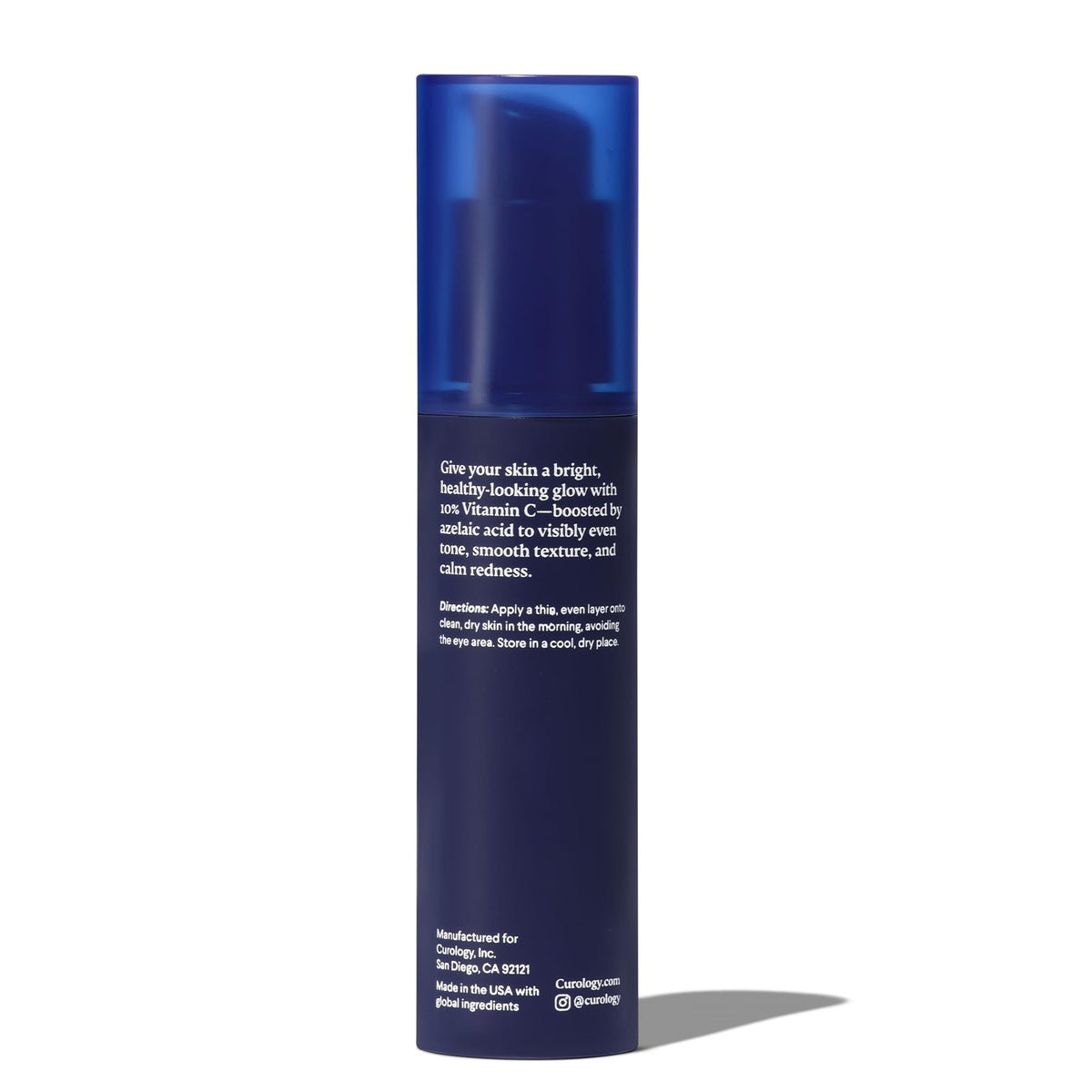 Curology in bathroom routine setting showing morning use and layering with SPF