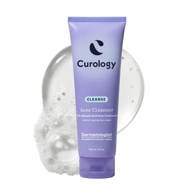 Curology face wash front packaging showing clean label and benefit