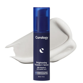 Curology front packaging showing product and brand for confident brightening