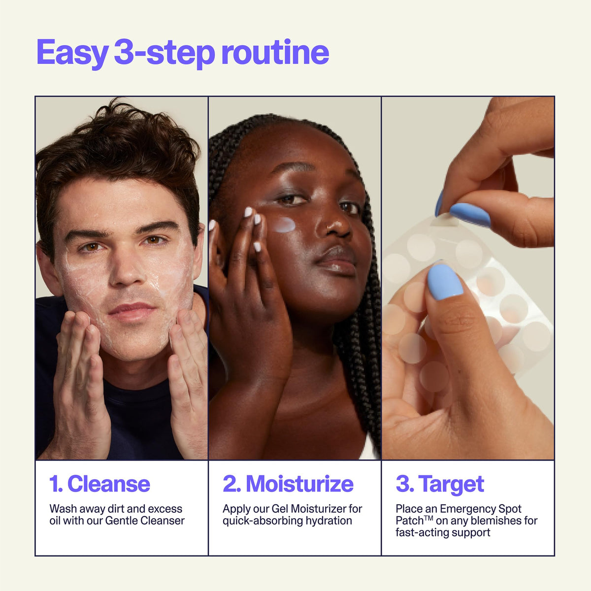 Curology gel moisturizer texture closeup for lightweight hydration