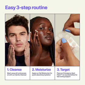 Curology gel moisturizer texture closeup for lightweight hydration