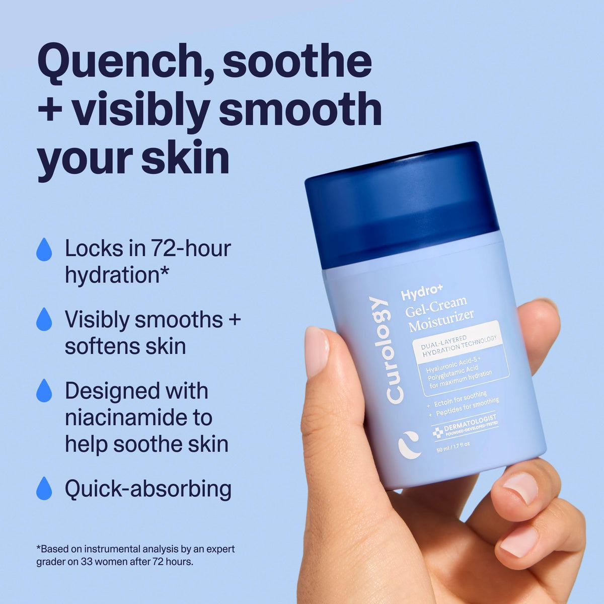 Curology cooling caffeinated eye gel with metal applicator for de-puffing benefit