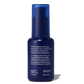 Curology ingredient visual emphasizing niacinamide complex, signals targeted results