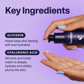 Curology body wash ingredient 2% salicylic acid detail highlighting exfoliation