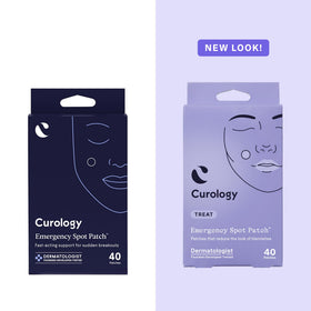 Curology products held in hand to show scale and travel-friendly convenience
